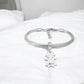 Ατσάλινο βραχιόλι με charm (B3280)