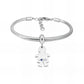 Ατσάλινο βραχιόλι με charm (B3281)