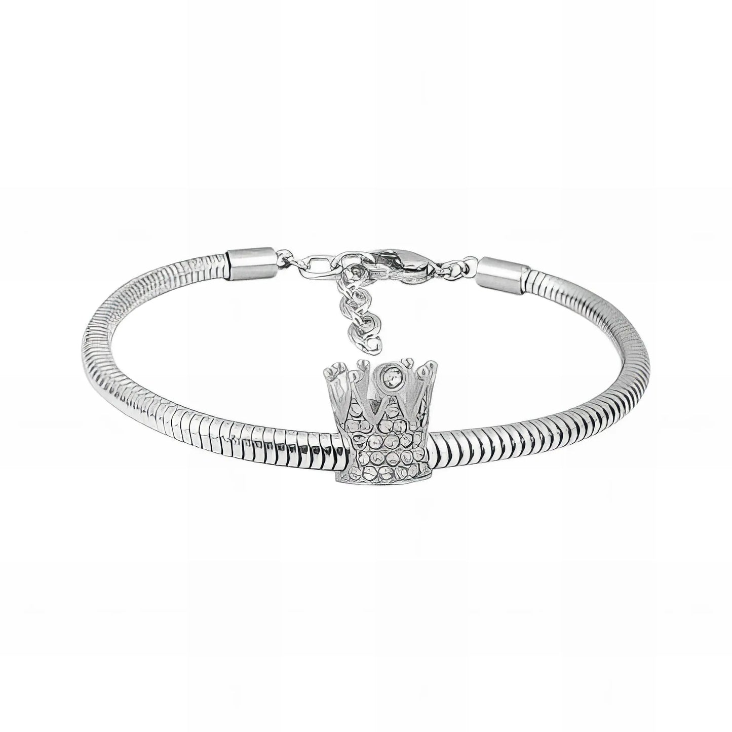 Ατσάλινο βραχιόλι με charm (B3283)