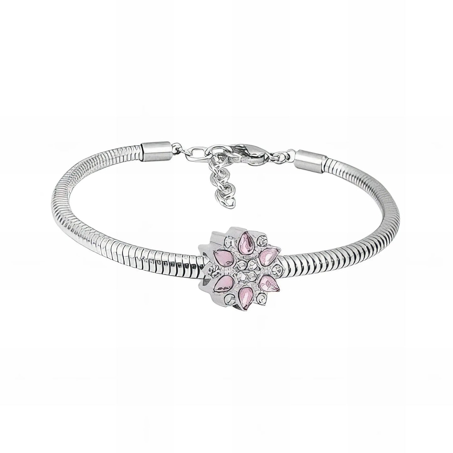 Ατσάλινο βραχιόλι με charm (B3284)