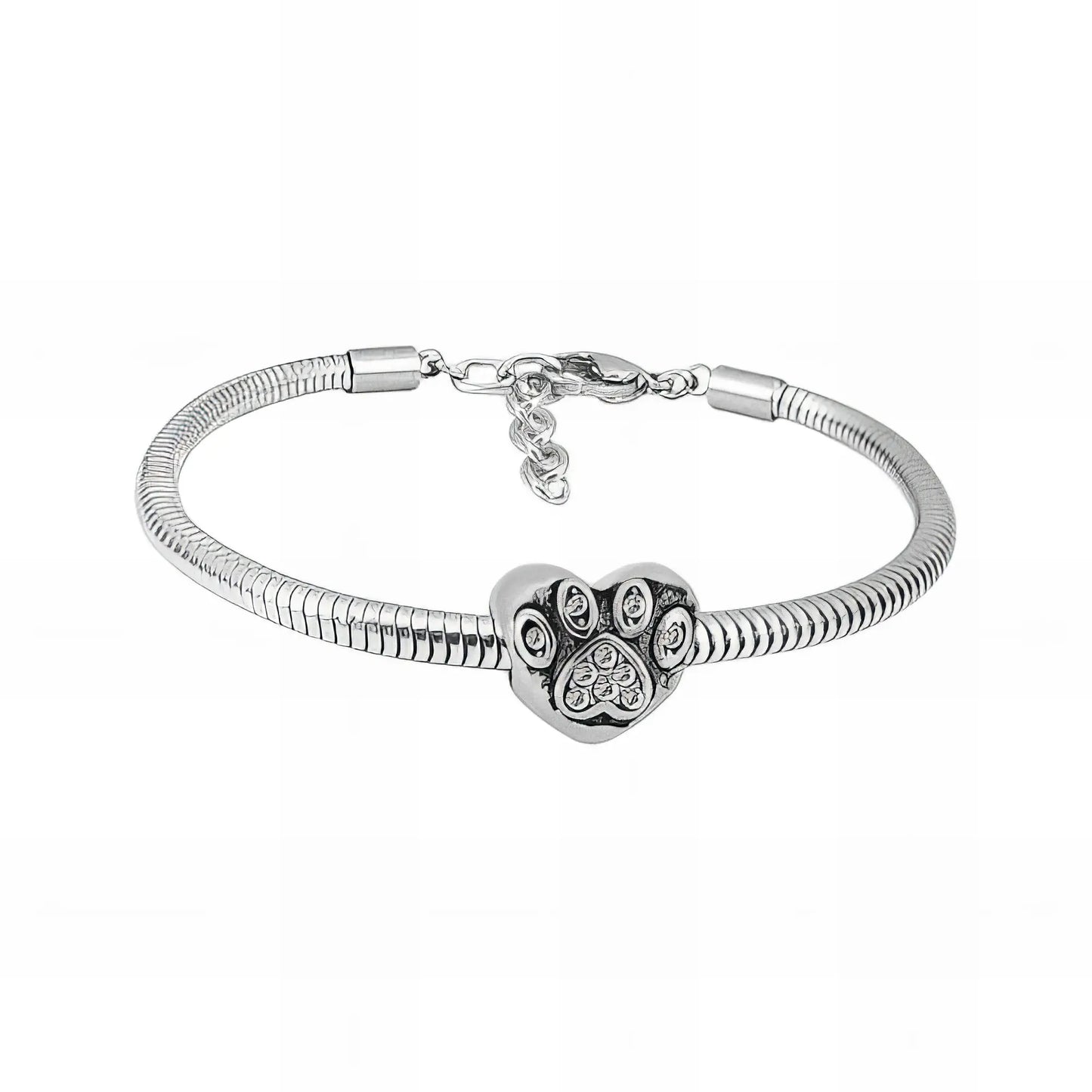 Ατσάλινο βραχιόλι με charm (B3295)
