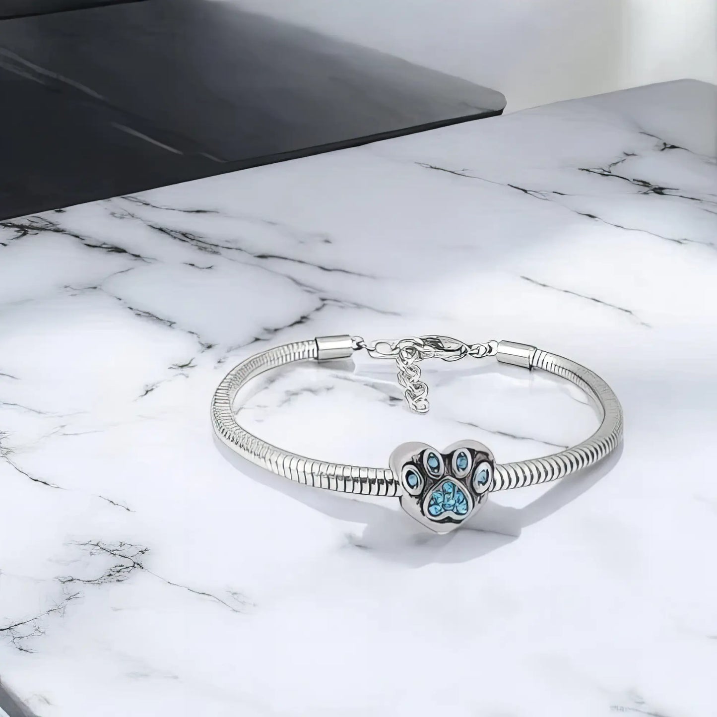 Ατσάλινο βραχιόλι με charm (B3296)
