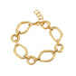 Ατσάλινο Βραχιόλι με Οβάλ Κρίκους – Χρυσό (B1724)