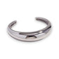 Ατσάλινο Ασημί Βραχιόλι Cuff με Γυαλιστερό Φινίρισμα (B1757)