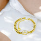 Ατσάλινο βραχιόλι επιχρυσωμένο 18k (B3120)