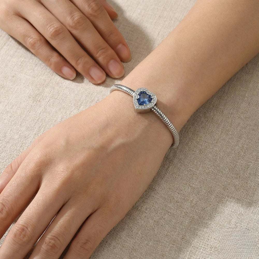 Ατσάλινο βραχιόλι με charm (B3270)