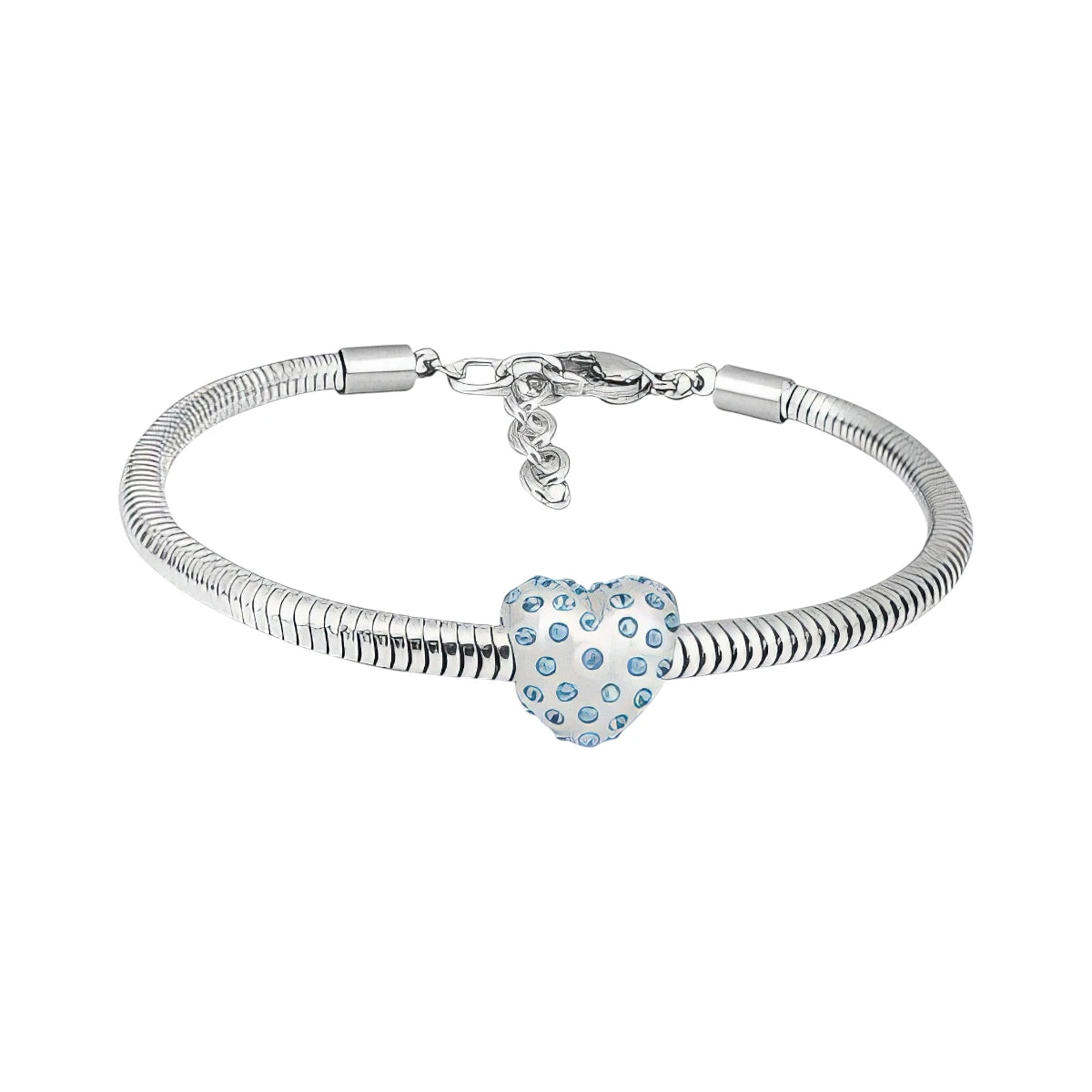 Ατσάλινο βραχιόλι με charm (B3340)