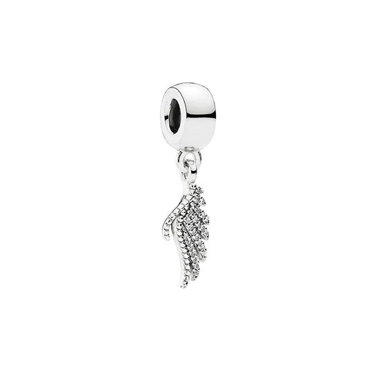 Charm από ασήμι 925 φτερό αγγέλου (C1126)