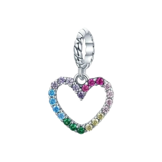 Charm από ασήμι 925 καρδιά (C1133)