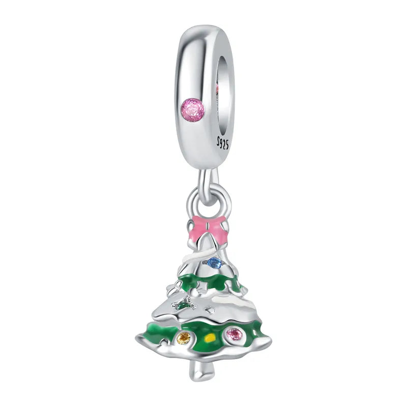 Charm Ασήμι 925 Κρεμαστό Χριστουγεννιάτικο Δέντρο (C1299)