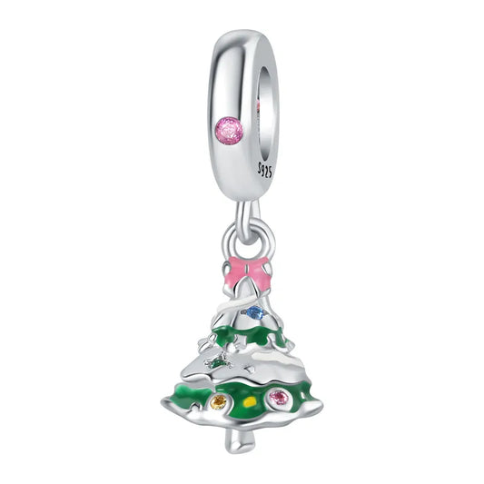 Charm Ασήμι 925 Κρεμαστό Χριστουγεννιάτικο Δέντρο (C1299)