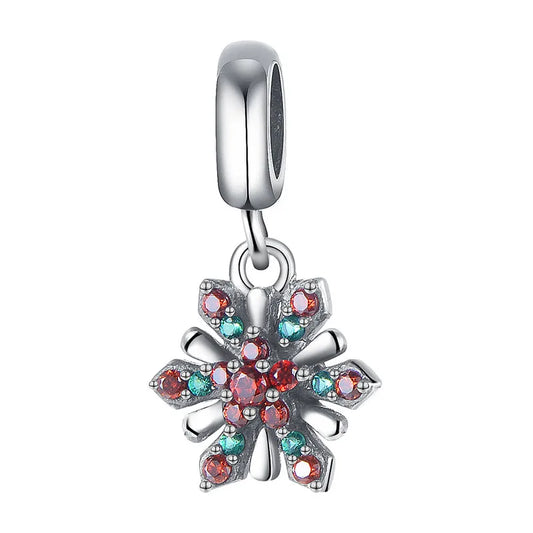 Charm από ασήμι 925 χιονονιφάδα (C1310)