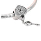 Charm Καρδιά με Κλειδί από Ασήμι 925 (C1319)