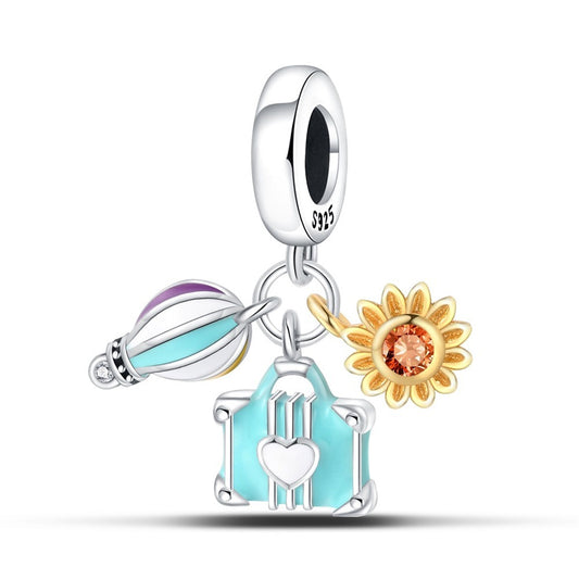 Charm Θέμα Ταξίδι Ασήμι 925 (C1347)