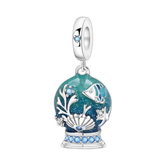 Ασημένιο 925 Charm Υποθαλάσσιος Κόσμος (C1382)