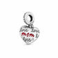 Επάργυρο Χάλκινο Charm Mom Καρδιά (C1393)