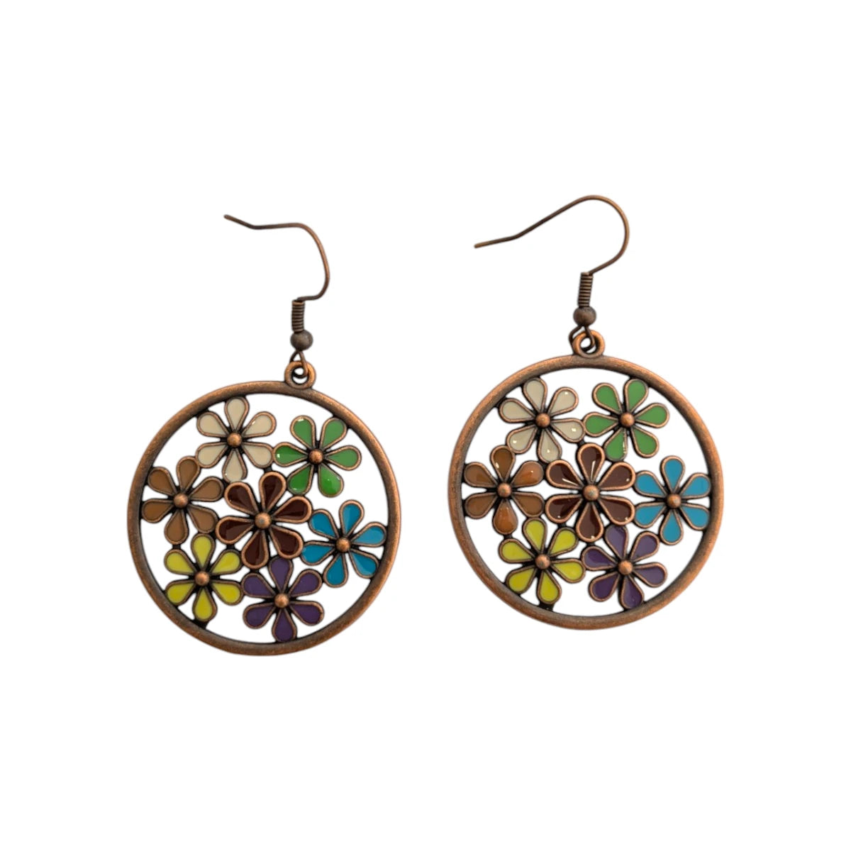 Boho κρεμαστά σκουλαρίκια 5cm (E1563)