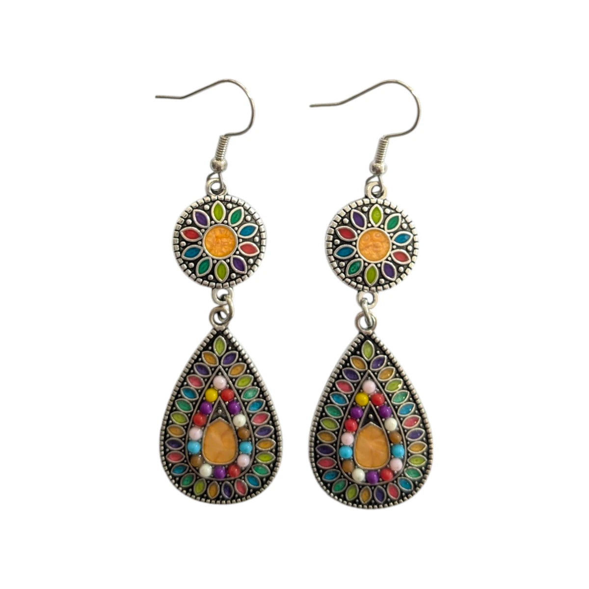 Boho κρεμαστά σκουλαρίκια 7cm (E1567)