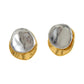 Ατσάλινα Σκουλαρίκια – Χρυσό & Ασημί (E1604)