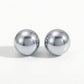 Ατσάλινα καρφωτά σκουλαρίκια με στρογγυλό, θολωτό σχήμα 1.4cm (E1659)