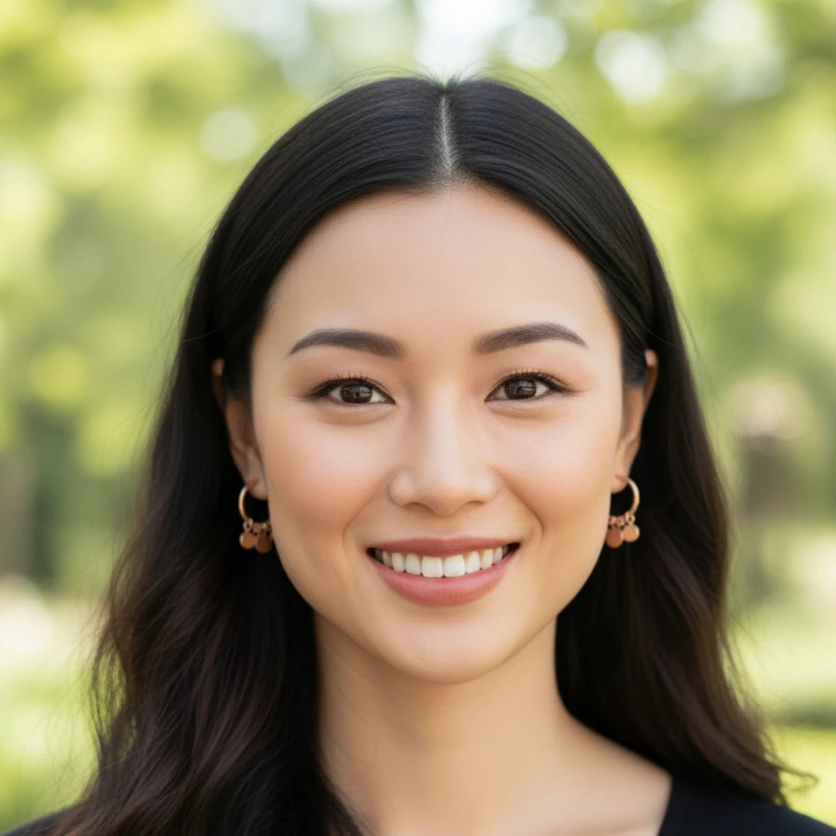 Ατσάλινοι κρίκοι 2.9cm ροζ χρυσό (E3014)