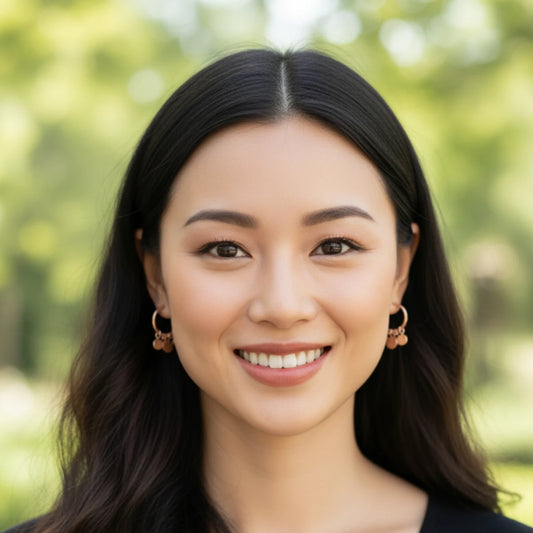 Ατσάλινοι κρίκοι 2.9cm ροζ χρυσό (E3014)