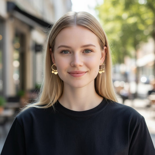 Ατσάλινοι κρίκοι 3.6cm επιχρυσωμένοι (E3016)