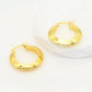 Ατσάλινοι κρίκοι χρυσό – 2.5cm (E3344)
