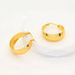 Ατσάλινα σκουλαρίκια κρίκοι χρυσά 2.2cm (E3351)