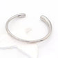 Ατσάλινο Ασημί Βραχιόλι Cuff – Minimal Statement (B3445)