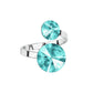 Δαχτυλίδι με Κρύσταλλα Swarovski και Επίστρωση Ροδίου (F1131)