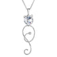 Κολιέ από ορείχαλκο με κρύσταλλα Swarovski®  γάτα ( F1147)