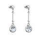 Κρεμαστά σκουλαρίκια με κρύσταλλα Swarovski® 3.6 cm ( F1149)