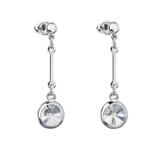 Κρεμαστά σκουλαρίκια με κρύσταλλα Swarovski® 3.6 cm ( F1149)