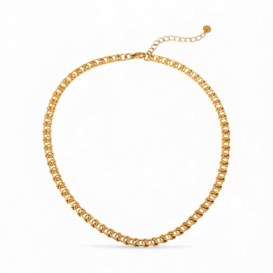 Χρυσό Κολιέ από Ατσάλι, Chunky Chain (N1842)
