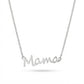 Ατσάλινο Κολιέ “Mama” Ασημί (N1858)
