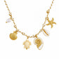 Κολιέ Θαλασσινό Boho με Charms – Καλοκαιρινό (N1895)