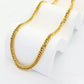 Ατσάλινο Κολιέ Χρυσό – Flat Cuban Chain 4.5mm (N3295)
