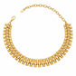 Χρυσό Ατσάλινο Κολιέ Choker 316L Γεωμετρικό (N5013)
