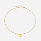 Χρυσό Ατσάλινο Κολιέ Choker Γεωμετρικές Ράβδοι (N5036)