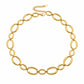 Χρυσό Ατσάλινο Κολιέ Choker 316L Μεγάλοι Κρίκοι (N5050)