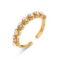 Ατσάλινο δαχτυλίδι ολόβερο επιχρυσωμένο one size (R1382)