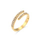 Ατσάλινο δαχτυλίδι ολόβερο επιχρυσωμένο one size (R1383)