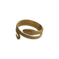 Ατσάλινο Δαχτυλίδι Φίδι – Επιχρυσωμένο (R1454)