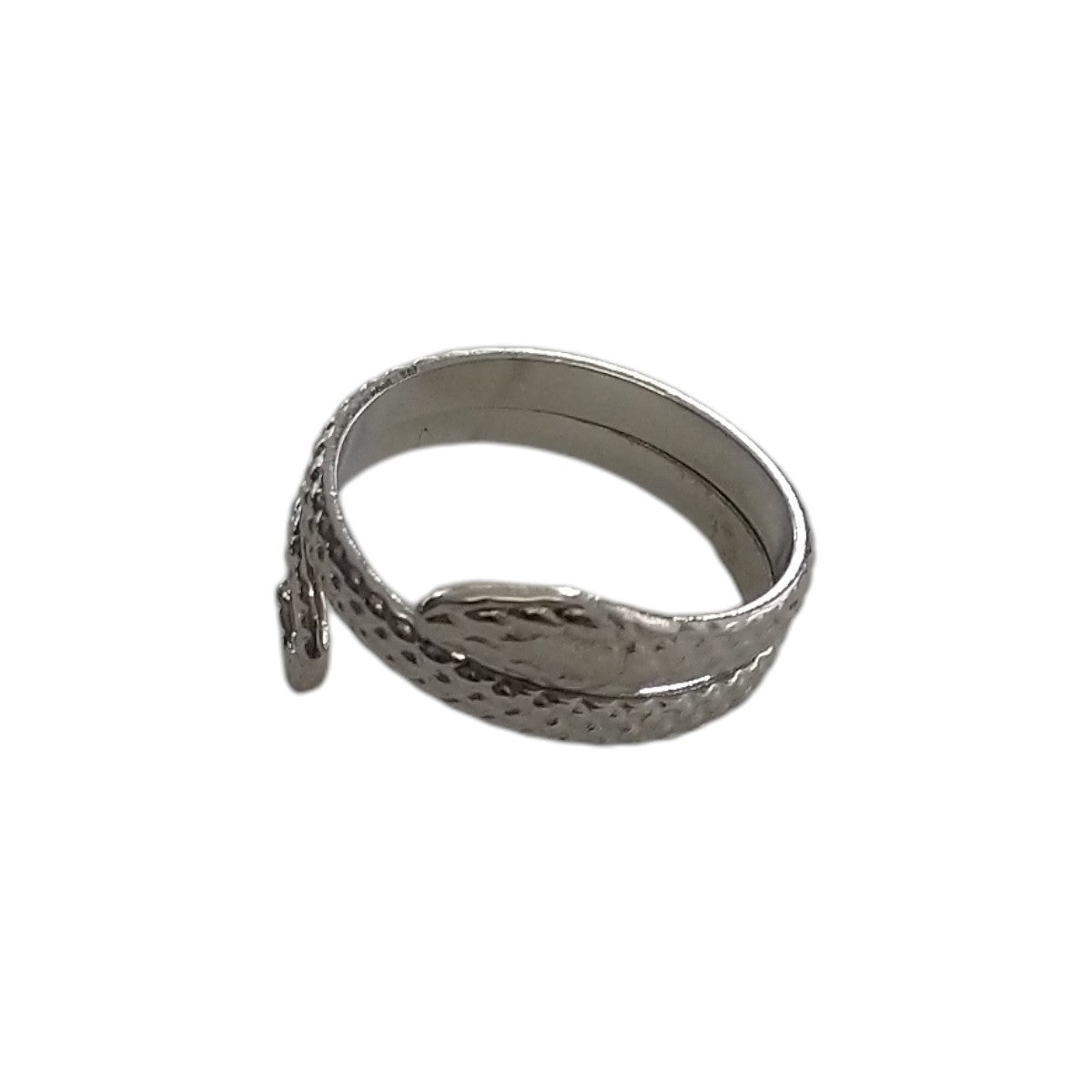 Ατσάλινο Δαχτυλίδι Φίδι – Ασημί (R1455)