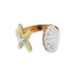 Ατσάλινο Δαχτυλίδι Αστερίας & Κοχύλι Pastel (R1458)