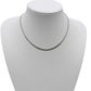 Αλυσίδα λαιμού ατσάλινη χρώμα ασημί (N1383) - charmy.gr