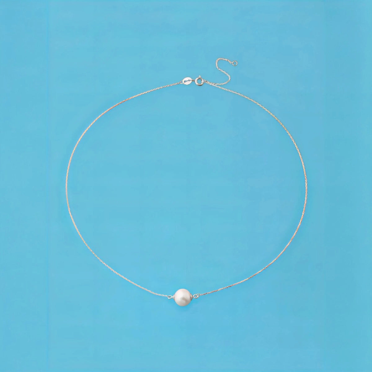 Ασημένιο 925 Κολιέ με Μαργαριτάρι Γλυκού Νερού (PN019) - charmy.gr