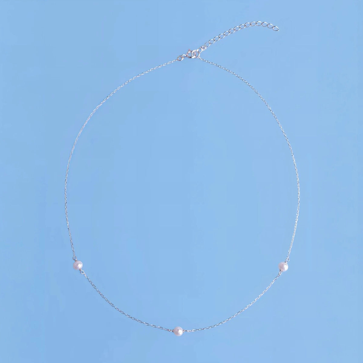 Ασημένιο 925 Κολιέ με Μαργαριτάρια Γλυκού Νερού (PN020) - charmy.gr