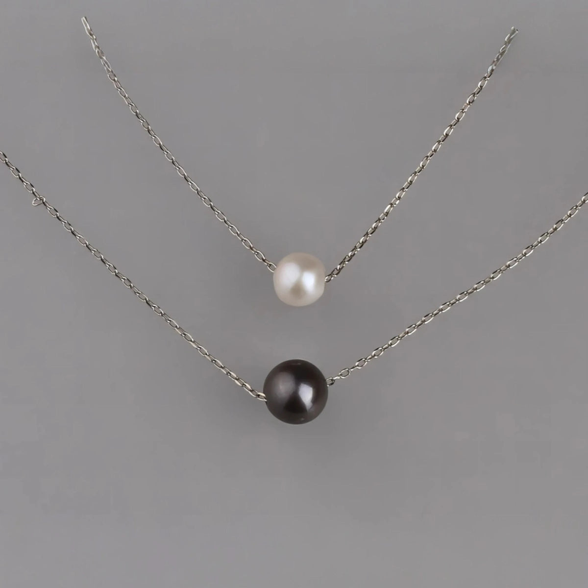 Ασημένιο 925 Κολιέ με Μαργαριτάρια Γλυκού Νερού (PN021) - charmy.gr